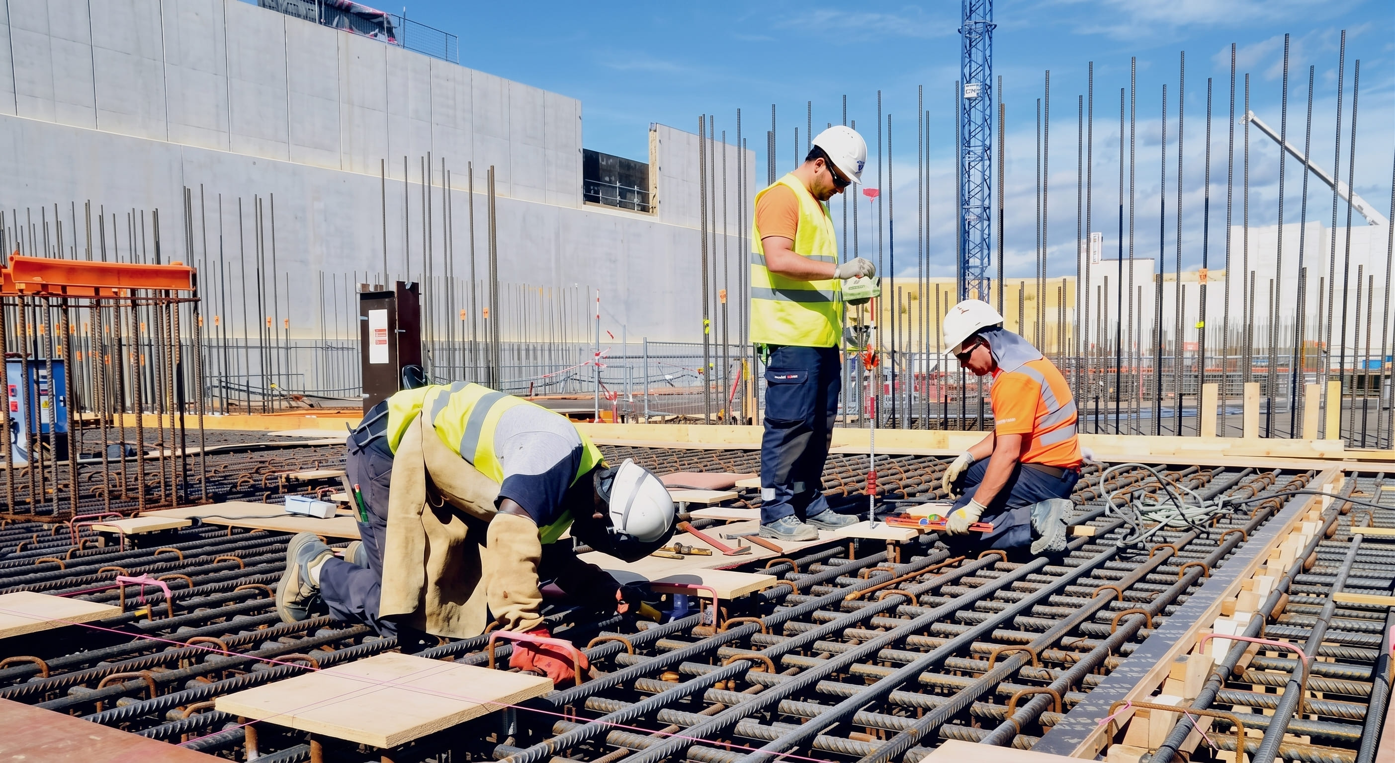 Équipe technique intervenant sur un chantier