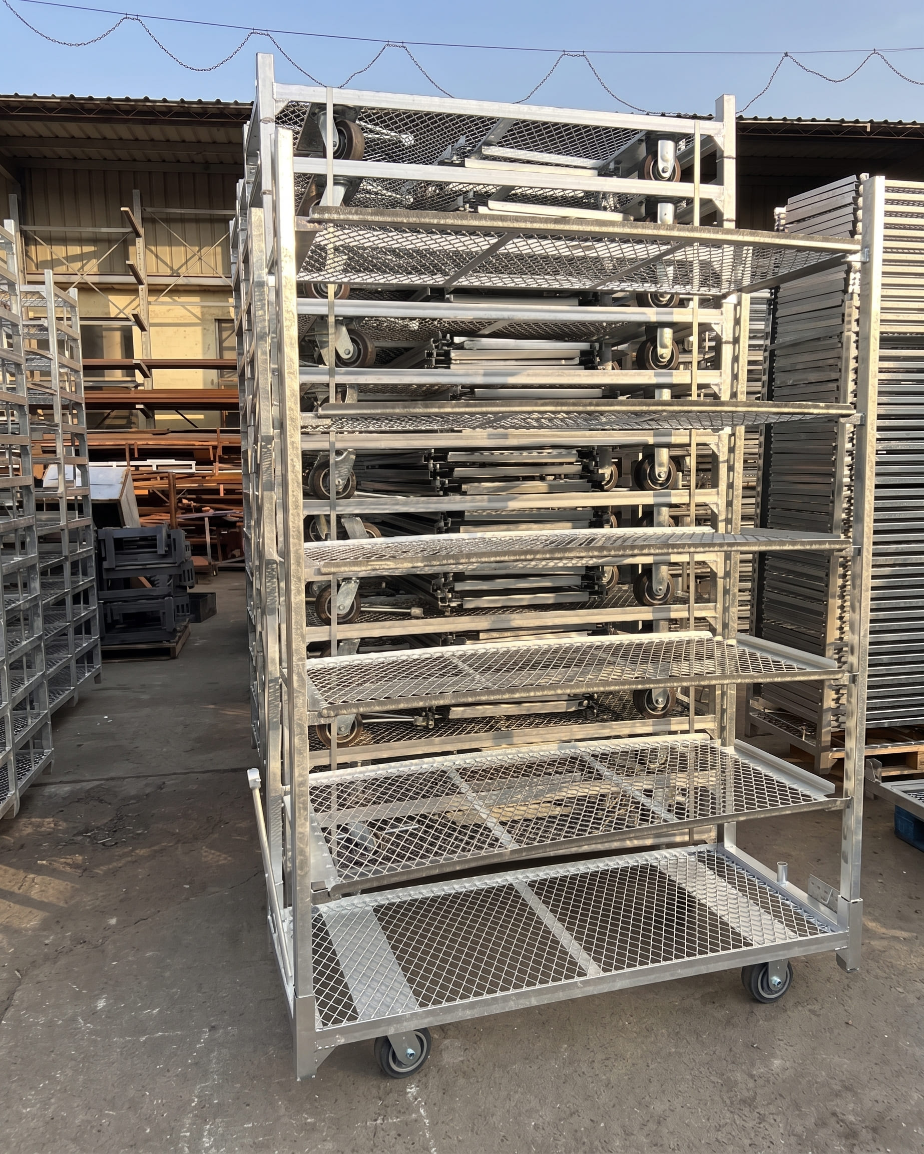 Chariots métalliques fabriqués sur mesure